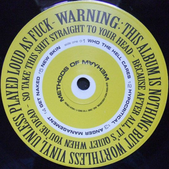Methods Of Mayhem (2) - Methods Of Mayhem (Vinyl, LP, Album) Very Good (VG) / Very Good Plus (VG+)
