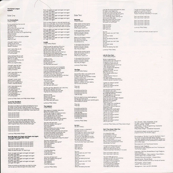 The Human League - Hysteria = ヒステリア (Vinyl, LP, Album)