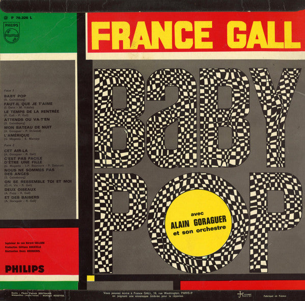 France Gall - Baby Pop (Vinyl, LP, Album, Mono) Very Good (VG) / Very Good (VG)