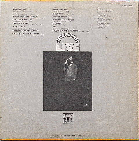 Stevie Wonder - Stevie Wonder Live (Vinyl, LP, Album, Reissue, Stereo)