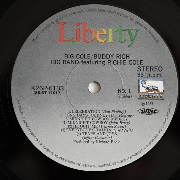 Buddy Rich Big Band - Big Cole (Vinyl, LP, Compilation) Near Mint (NM or M-) / Very Good Plus (VG+)
