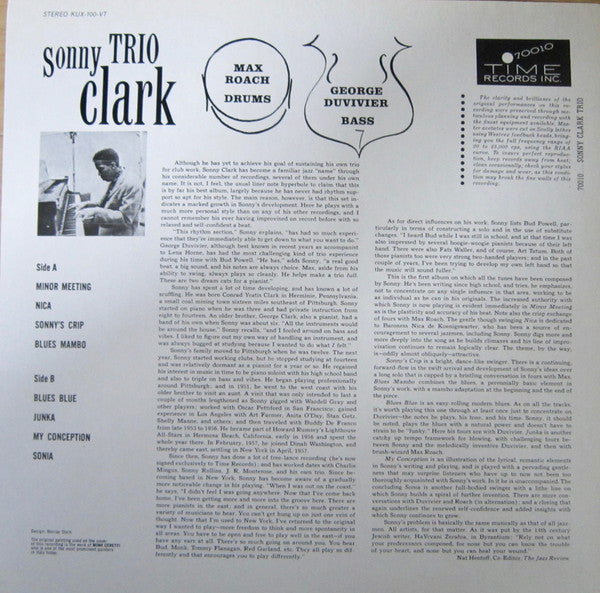 Sonny Clark Trio - Sonny Clark Trio (Vinyl, LP, Album, Reissue, Ste...