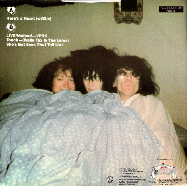 Lyres - W/ Stiv (Vinyl, 12", 45 RPM, Stereo) Very Good (VG) / Very Good Plus (VG+)