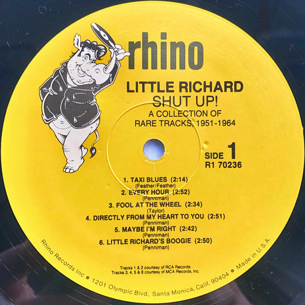 Little Richard - Shut Up! (A Collection Of Rare Tracks, 1951-1964) (Vinyl, LP, Compilation) Very Good (VG) / Very Good (VG)