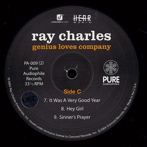 Ray Charles - Genius Loves Company (2xVinyl, LP, Album, Limited Edition, Numbered, Stereo) Very Good Plus (VG+) / Very Good Plus (VG+)