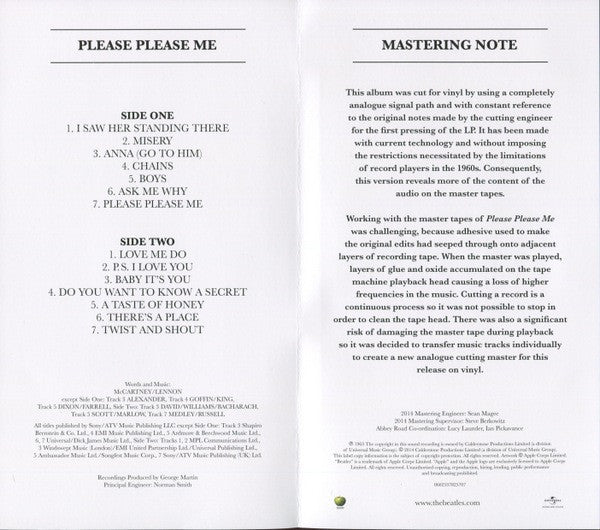 The Beatles - Please Please Me (Vinyl, LP, Album, Reissue, Remaster...
