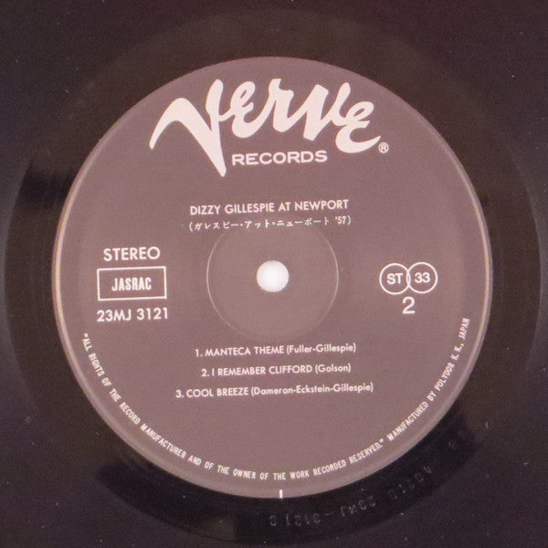 Dizzy Gillespie - At Newport (Vinyl, LP, Album, Stereo)
