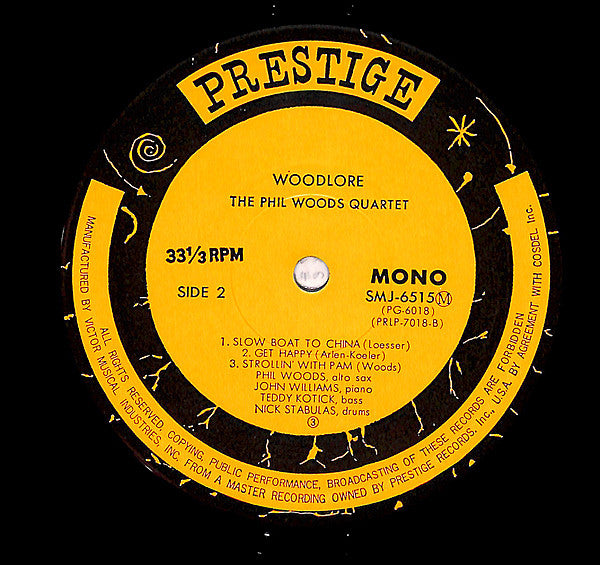 The Phil Woods Quartet - Woodlore (Vinyl, LP, Album, Reissue, Mono) Very Good Plus (VG+) / Very Good (VG)