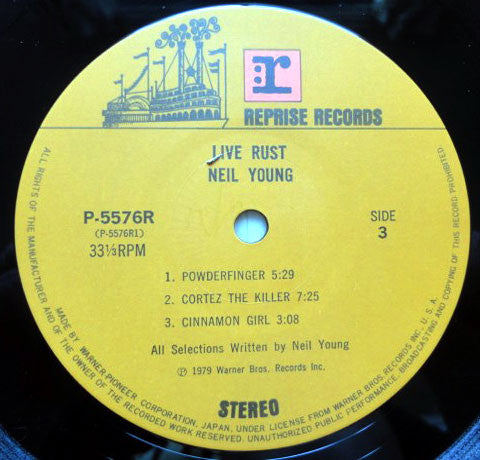 Neil Young - Live Rust (Vinyl, LP, Album)