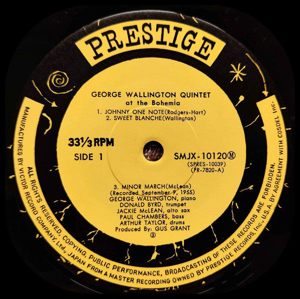 George Wallington Quintet - George Wallington Quintet At The Bohemi...