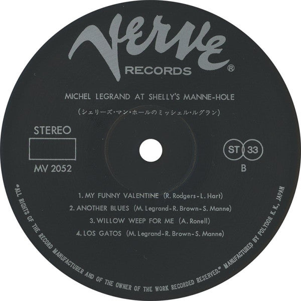 Michel Legrand - At Shelly's Manne-Hole (Vinyl, LP, Album, Reissue) Very Good Plus (VG+) / Very Good Plus (VG+)
