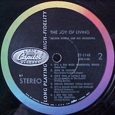 Nelson Riddle - The Joy Of Living (Vinyl, LP, Album, Stereo) Very Good Plus (VG+) / Good Plus (G+)