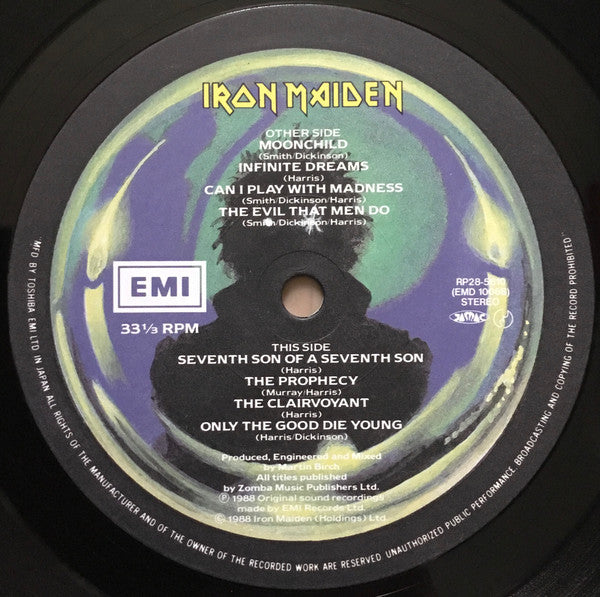 Iron Maiden - Seventh Son Of A Seventh Son (Vinyl, LP, Album, Limited Edition) Near Mint (NM or M-) / Near Mint (NM or M-)