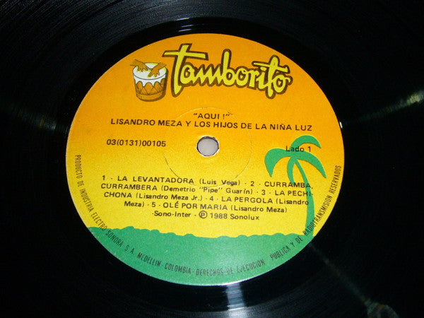 Lisandro Meza - Aquí! (Vinyl, LP, Album) Good Plus (G+) / Very Good Plus (VG+)