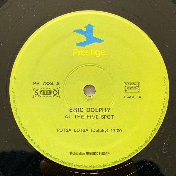 Eric Dolphy - Memorial Album Recorded Live At The Five Spot (Vinyl, LP, Album, Reissue, Stereo) Very Good (VG) / Fair (F)