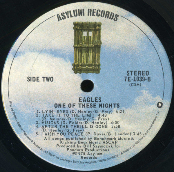 Eagles - One Of These Nights (Vinyl, LP, Album, Stereo) Very Good (VG) / Very Good (VG)