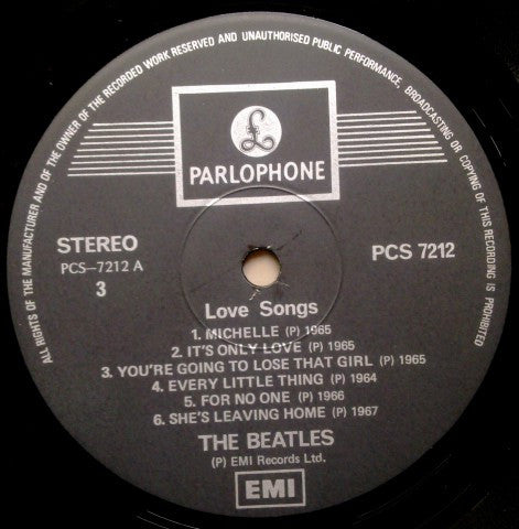 The Beatles - Love Songs (2xVinyl, LP, Compilation) Very Good (VG) / Very Good (VG)