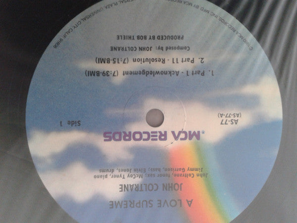 John Coltrane - A Love Supreme (Vinyl, LP, Album, Reissue) Very Good (VG) / Very Good Plus (VG+)