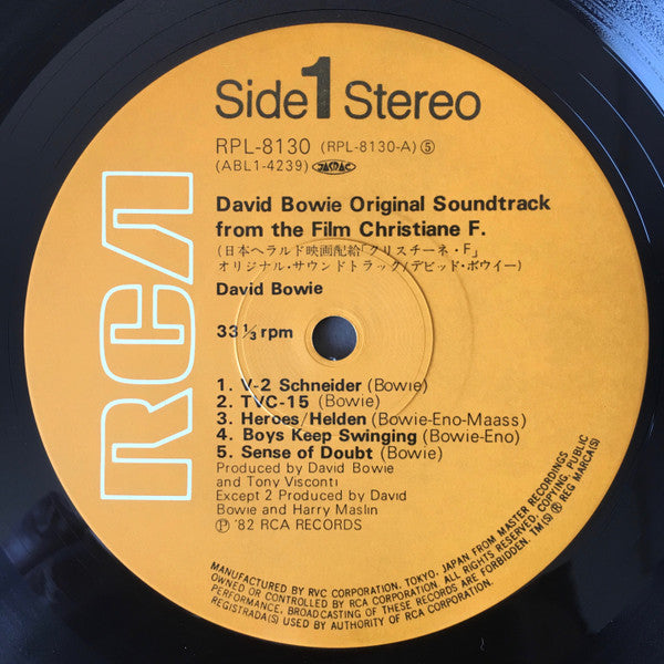 David Bowie - Original Soundtrack From The Film Christiane F. (Viny...