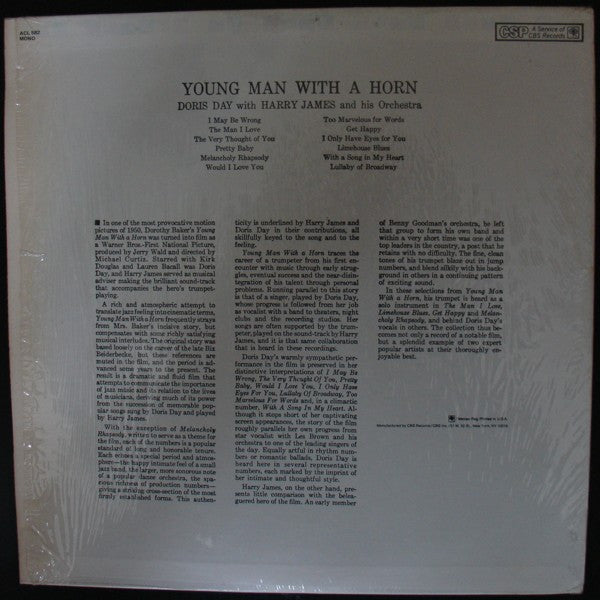 Doris Day - Young Man With A Horn (Vinyl, LP, Album, Reissue, Mono) Very Good (VG) / Very Good (VG)