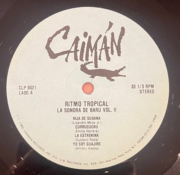 La Sonora De Baru - Ritmo Tropical (Vinyl, LP, Album) Good Plus (G+) / Very Good (VG)