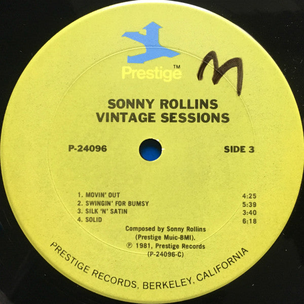 Sonny Rollins - Vintage Sessions (2xVinyl, LP, Compilation) Very Good (VG) / Very Good (VG)