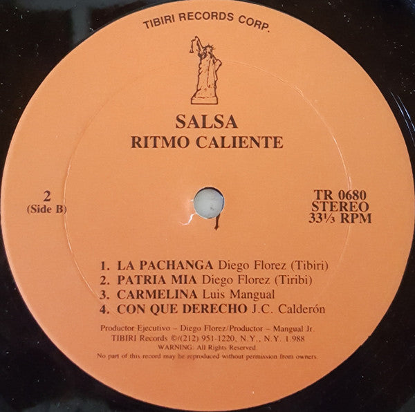 Salsa Ritmo Caliente - Salsa Ritmo Caliente (Vinyl, LP, Album) Good Plus (G+) / Very Good Plus (VG+)
