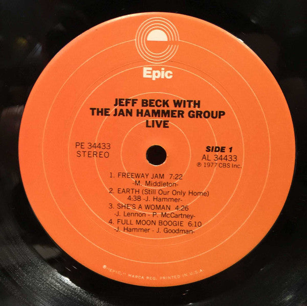 Jeff Beck - Live (Vinyl, LP, Album)