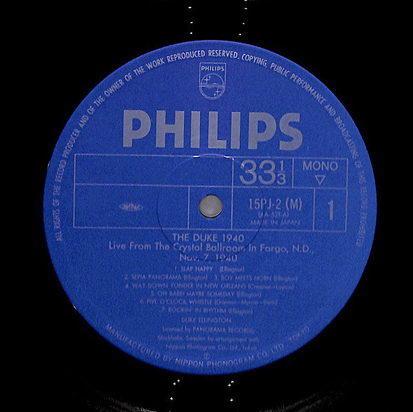Duke Ellington - At Fargo 1940 Live (2xVinyl, LP, Album, Mono) Very Good Plus (VG+) / Very Good Plus (VG+)