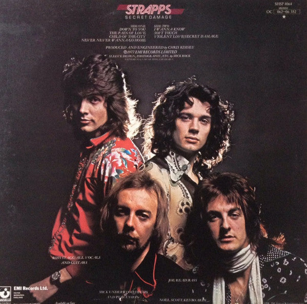 Strapps - Secret Damage (Vinyl, LP, Album) Very Good Plus (VG+) / Very Good Plus (VG+)