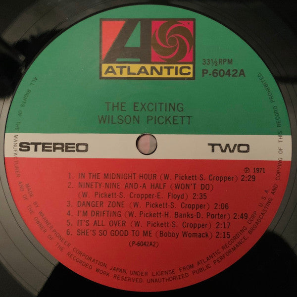 Wilson Pickett - The Exciting Wilson Pickett (Vinyl, LP, Album, Stereo) Very Good Plus (VG+) / Good Plus (G+)