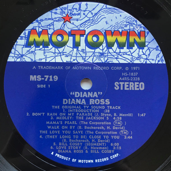 Various - Diana! (Original TV Soundtrack) (Vinyl, LP, Album) Very Good (VG) / Good Plus (G+)