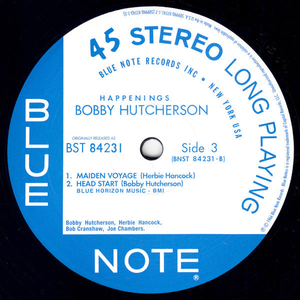 Bobby Hutcherson - Happenings (2xVinyl, 12", 45 RPM, Album, Limited Edition, Reissue, Remastered, Stereo) Very Good (VG) / Near Mint (NM or M-)