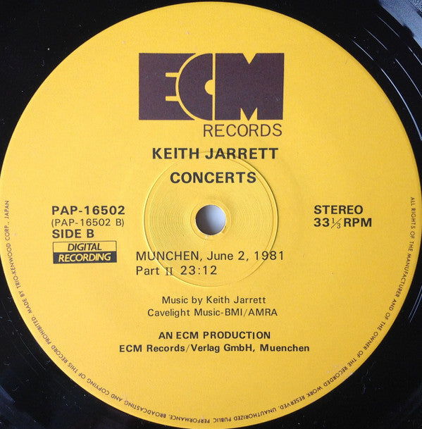 Keith Jarrett - Concerts (Vinyl, Box Set, LP, Album)
