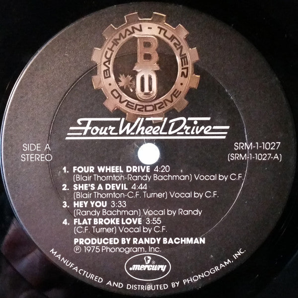 Bachman-Turner Overdrive - Four Wheel Drive (Vinyl, LP, Album) Very Good (VG) / Very Good (VG)