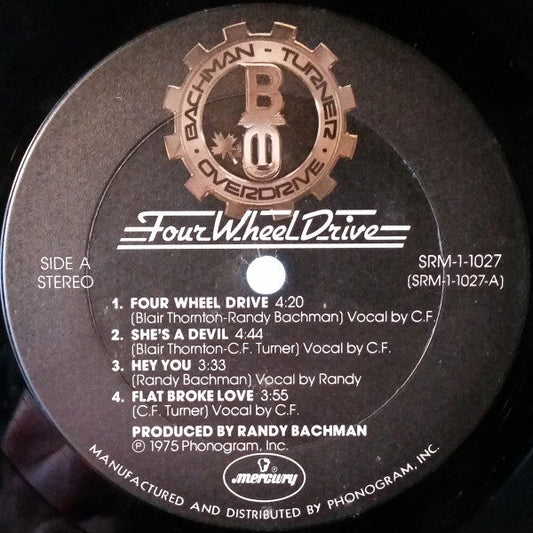 Bachman-Turner Overdrive - Four Wheel Drive (Vinyl, LP, Album) Very Good (VG) / Very Good (VG)