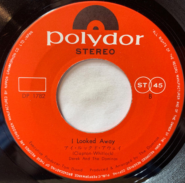 Derek & The Dominos - Layla (Vinyl, 7", 45 RPM, Single, Stereo) Very Good Plus (VG+) / Very Good (VG)