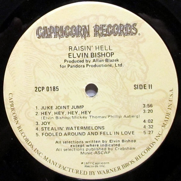 Elvin Bishop - Raisin' Hell (2xVinyl, LP, Album) Very Good Plus (VG+) / Very Good (VG)
