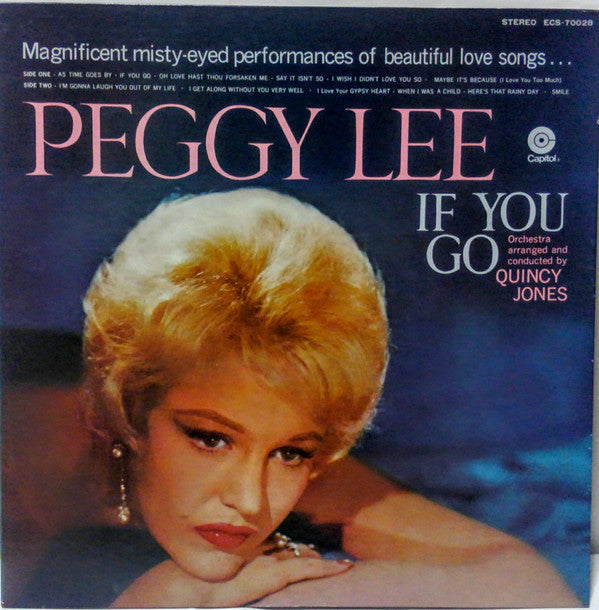 Peggy Lee - If You Go (Vinyl, LP, Stereo) Very Good (VG) / Very Good (VG)