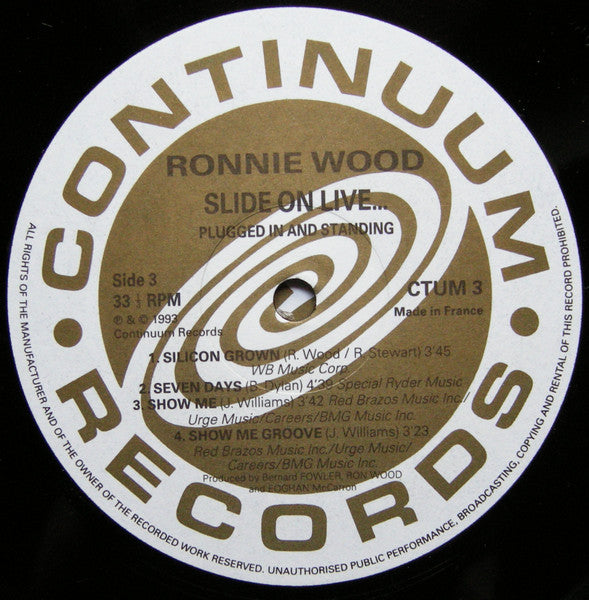 Ron Wood - Slide On Live - Plugged In And Standing (2xVinyl, LP, Album) Very Good Plus (VG+) / Very Good Plus (VG+)