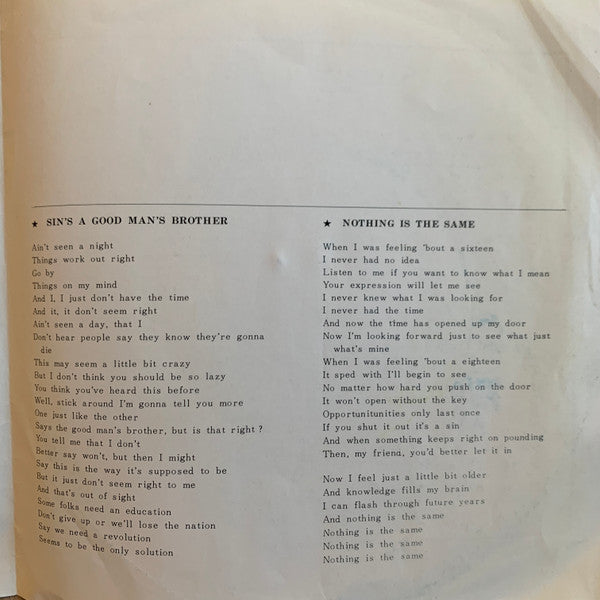 Grand Funk Railroad - グッドマンズ・ブラザー = Sin's A Good Man's Brother (Vinyl, 7", 45 RPM, Stereo) Very Good (VG) / Very Good Plus (VG+)