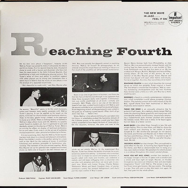 McCoy Tyner Trio - Reaching Fourth (Vinyl, LP, Album, Reissue, Stereo)