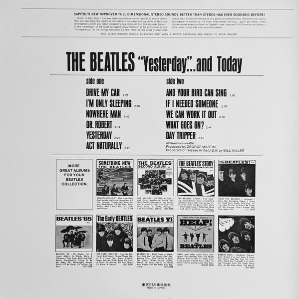 The Beatles - Yesterday And Today (Vinyl, LP, Album, Compilation, Reissue, Stereo) Very Good Plus (VG+) / Very Good Plus (VG+)