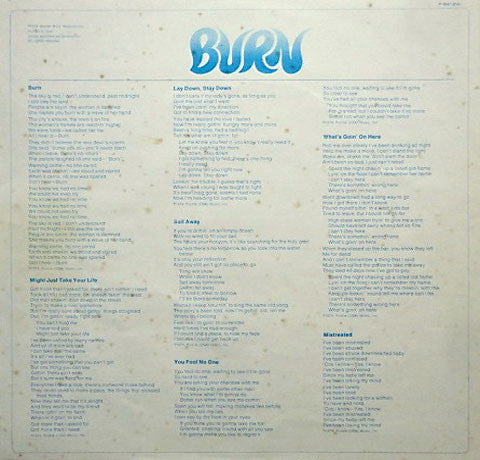 Deep Purple - Burn (Vinyl, LP, Album)