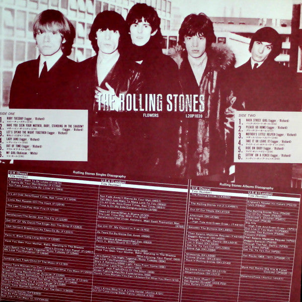 The Rolling Stones - Flowers (Vinyl, LP, Compilation, Reissue, Stereo) Very Good Plus (VG+) / Very Good Plus (VG+)