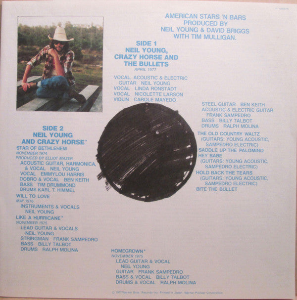 Neil Young - American Stars 'N Bars (Vinyl, LP, Album, Promo) Near Mint (NM or M-) / Good Plus (G+)