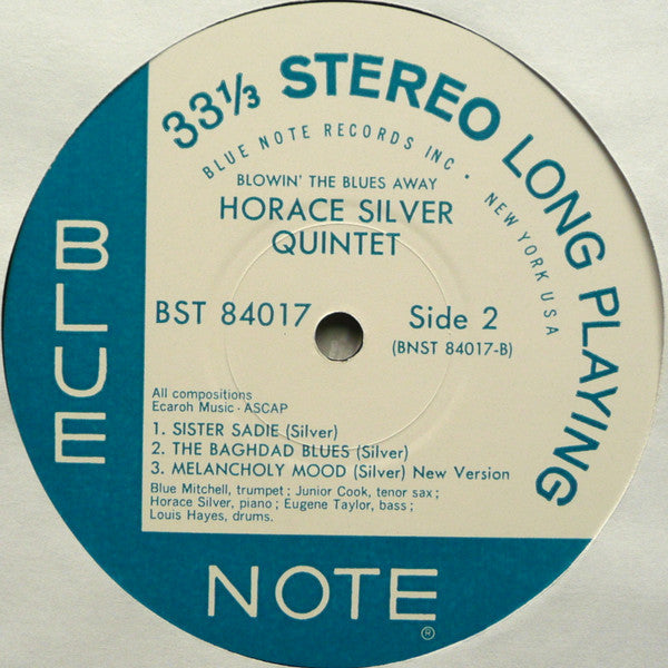 The Horace Silver Quintet - Blowin' The Blues Away (Vinyl, LP, Albu...