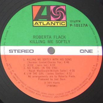 Roberta Flack - Killing Me Softly (Vinyl, LP, Album, Reissue, Stereo)
