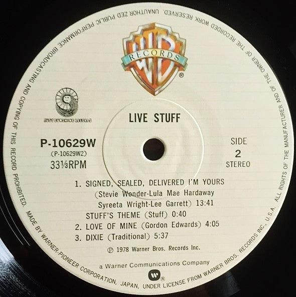 Stuff (2) - Live Stuff (Vinyl, LP, Album, Stereo)