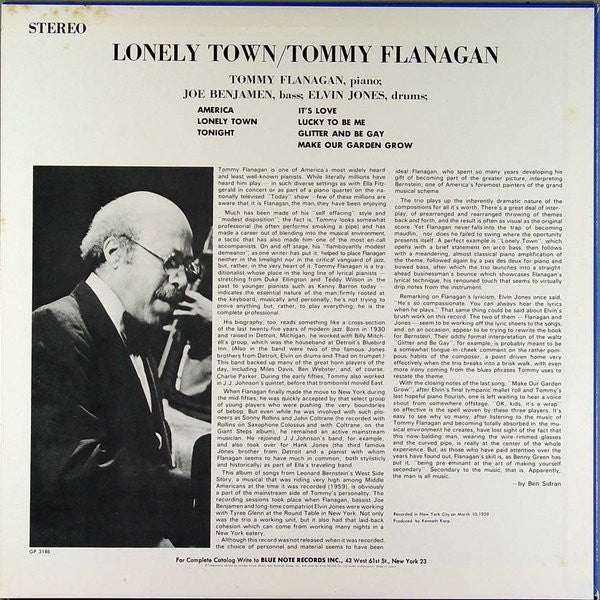 Tommy Flanagan - Lonely Town (Vinyl, LP, Album)